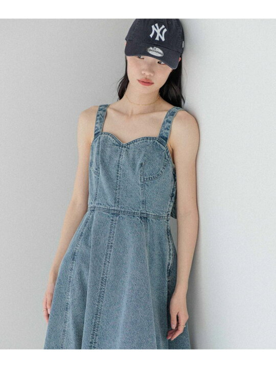 楽天市場】【SALE／50%OFF】ショルダーベルトデニムワンピース Heather 