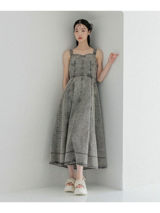 楽天市場】【SALE／50%OFF】ショルダーベルトデニムワンピース Heather 