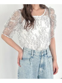 フラワーレースブラウス(半袖) Heather ヘザー トップス シャツ・ブラウス【送料無料】[Rakuten Fashion]