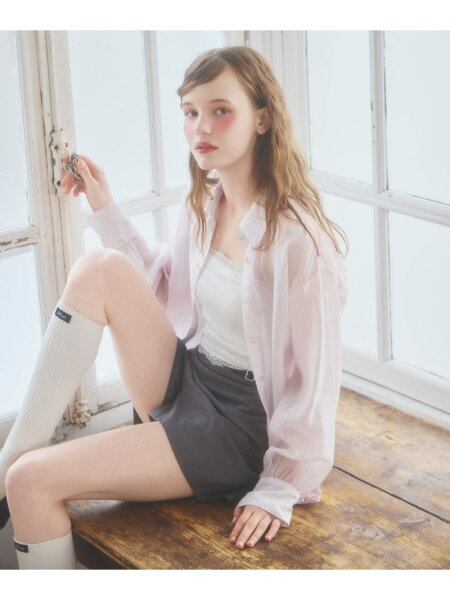 【SALE／36%OFF】マルチWAYドッキングシャツ Heather ヘザー トップス シャツ・ブラウス ブルー ホワイト ベージュ ピンク【RBA_E】【送料無料】[Rakuten Fashion]