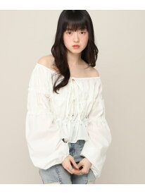 【SALE／60%OFF】2WAYレースドッキングブラウス Heather ヘザー トップス シャツ・ブラウス ホワイト ブラック【RBA_E】[Rakuten Fashion]