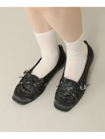 【SALE／55%OFF】レースアップパンプス Heather ヘザー シューズ・靴 パンプス ブラック シルバー【RBA_E】[Rakuten Fashion]