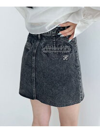 刺繍デニムミニスカート Heather ヘザー スカート ミニスカート【送料無料】[Rakuten Fashion]