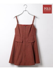 【SALE／60%OFF】【POLO BCS(ポロ・ビーシーエス)】ZIPキャミミニワンピース Heather ヘザー ワンピース・ドレス チュニック レッド グレー ブラウン【RBA_E】[Rakuten Fashion]