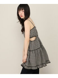 【SALE／60%OFF】カットアウトレースキャミミニワンピース Heather ヘザー ワンピース・ドレス チュニック ブラック ホワイト【RBA_E】[Rakuten Fashion]