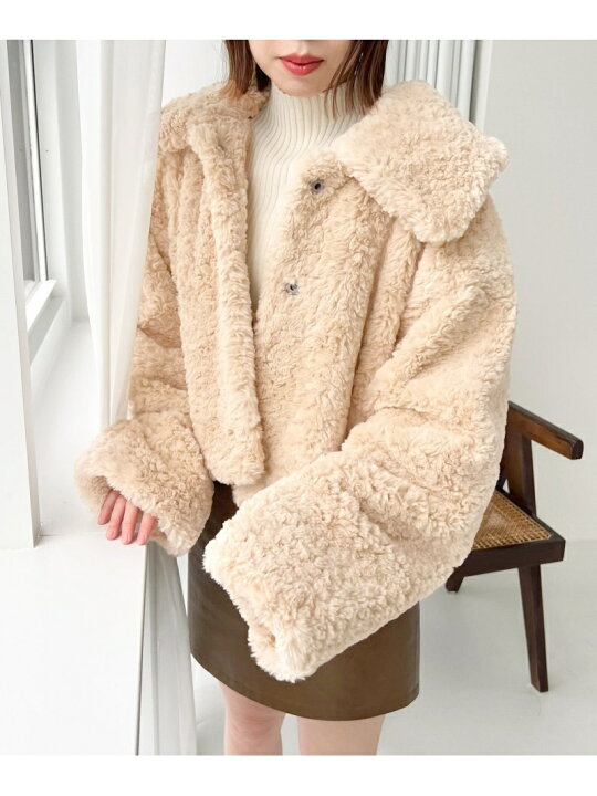 楽天市場】【SALE／50%OFF】(W)ボリュームファーSブルゾン Heather 