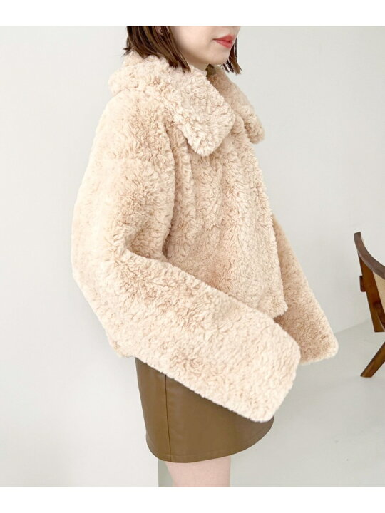 楽天市場】【SALE／50%OFF】(W)ボリュームファーSブルゾン Heather 