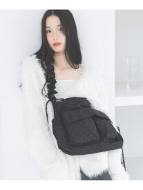 ナイロンシャーリングBAG Heather ヘザー バッグ ショルダーバッグ ホワイト ブラック【送料無料】[Rakuten Fashion]