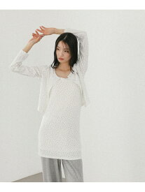 【SALE／66%OFF】パターンメッシュカット2Pワンピース Heather ヘザー ワンピース・ドレス チュニック グレー ホワイト ネイビー【RBA_E】[Rakuten Fashion]