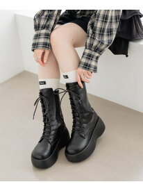 【SALE／10%OFF】【脚に吸いつく,美脚フィット】アソート厚底ミドルブーツ Heather ヘザー シューズ・靴 ブーツ ホワイト ブラック【RBA_E】【送料無料】[Rakuten Fashion]