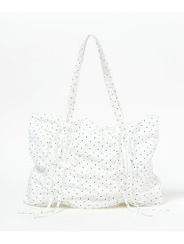 ドットシャーリングBAG Heather ヘザー バッグ トートバッグ ホワイト ブラック【送料無料】[Rakuten Fashion]
