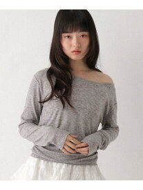 【SALE／44%OFF】ハトメオフショルカットソー Heather ヘザー トップス カットソー・Tシャツ ブラック ホワイト グレー【RBA_E】[Rakuten Fashion]