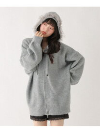 【SALE／37%OFF】チュールフードニットミニワンピース Heather ヘザー ワンピース・ドレス チュニック ホワイト グレー【RBA_E】【送料無料】[Rakuten Fashion]
