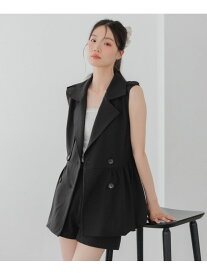 【SALE／10%OFF】バルーンヘムジレジャケット Heather ヘザー ジャケット・アウター テーラードジャケット・ブレザー ブラック グレー【RBA_E】【送料無料】[Rakuten Fashion]