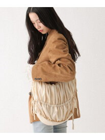 【SALE／20%OFF】シャーリングショルダーBAG Heather ヘザー バッグ ショルダーバッグ ブラック ホワイト【RBA_E】【送料無料】[Rakuten Fashion]