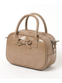 【SALE／70%OFF】リボンボストンBAG Heather ヘザー バッグ ショルダーバッグ レッド ブラック ベージュ【RBA_E】[Rakuten Fashion]