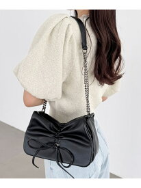 【SALE／10%OFF】リボンショルダーBAG Heather ヘザー バッグ ショルダーバッグ ベージュ ブラック グレー ブラウン レッド【RBA_E】【送料無料】[Rakuten Fashion]