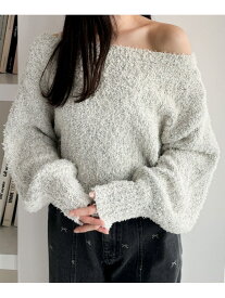 【SALE／50%OFF】リリーヤーンニット Heather ヘザー トップス ニット ピンク ホワイト グレー【RBA_E】[Rakuten Fashion]
