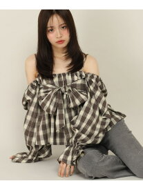 マルチWAYリボンブラウス Heather ヘザー トップス シャツ・ブラウス ブラウン ブラック グレー【送料無料】[Rakuten Fashion]
