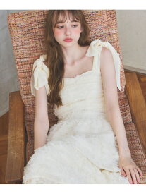 【SALE／55%OFF】アソートリボンチュールキャミ Heather ヘザー トップス ベスト・ジレ ホワイト【RBA_E】[Rakuten Fashion]