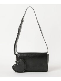 【SALE／50%OFF】チャーム付きショルダーBAG Heather ヘザー バッグ ショルダーバッグ ブラック ホワイト ブラウン【RBA_E】[Rakuten Fashion]