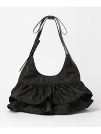 【SALE／64%OFF】2WAYフリルリボンBAG Heather ヘザー バッグ ショルダーバッグ ブラック ホワイト【RBA_E】[Rakuten Fashion]