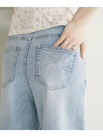 アソートハイウエストフレアデニムパンツ Heather ヘザー パンツ ジーンズ・デニムパンツ ホワイト【送料無料】[Rakuten Fashion]
