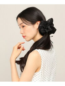 ドットリボンシュシュ Heather ヘザー ヘアアクセサリー ヘアゴム ブラック[Rakuten Fashion]