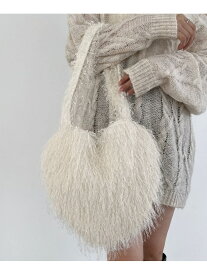 【SALE／60%OFF】ジャガードハートBAG Heather ヘザー バッグ ショルダーバッグ ブラック ホワイト【RBA_E】[Rakuten Fashion]