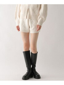 【SALE／19%OFF】ケーブルニットコンパクトショートパンツ Heather ヘザー パンツ その他のパンツ ブラウン ベージュ ホワイト グレー【RBA_E】【送料無料】[Rakuten Fashion]