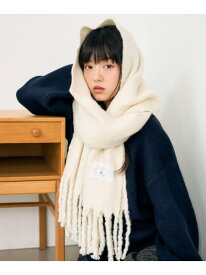 【SALE／10%OFF】ボリュームフリンジマフラー Heather ヘザー ファッション雑貨 マフラー・ストール・ネックウォーマー ホワイト レッド グレー ベージュ【RBA_E】[Rakuten Fashion]