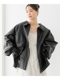 フェイクレザーBIGブルゾン2 Heather ヘザー ジャケット・アウター ブルゾン・ジャンパー ブラック ブラウン【送料無料】[Rakuten Fashion]