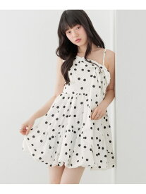 【SALE／55%OFF】アシメバルーンリボンミニワンピース Heather ヘザー ワンピース・ドレス チュニック ブラック【RBA_E】【送料無料】[Rakuten Fashion]