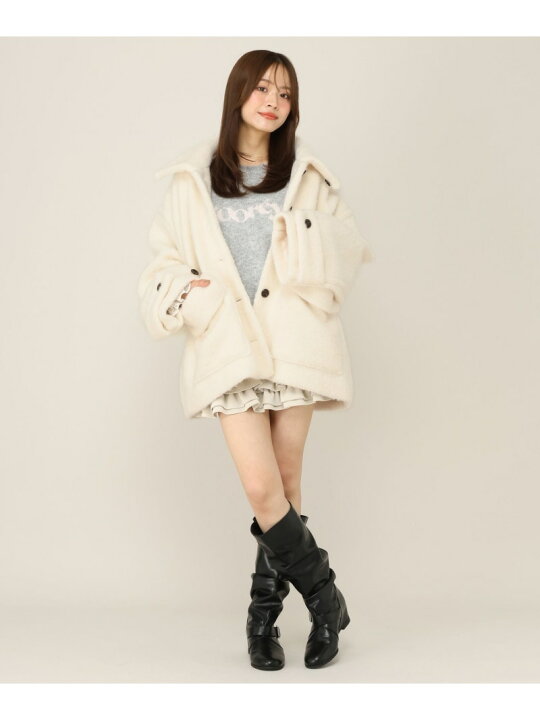 楽天市場】【SALE／19%OFF】ボアシャギーミドルジャケット Heather 