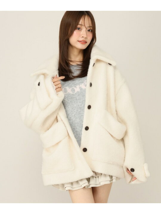 楽天市場】【SALE／19%OFF】ボアシャギーミドルジャケット Heather 
