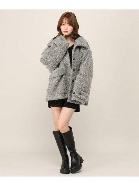 楽天市場】【SALE／19%OFF】ボアシャギーミドルジャケット Heather 