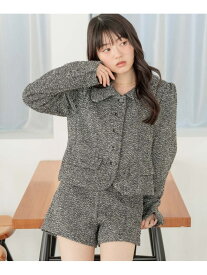 【SALE／59%OFF】アソートコンパクトジャケット Heather ヘザー ジャケット・アウター テーラードジャケット・ブレザー ブラック グレー【RBA_E】【送料無料】[Rakuten Fashion]