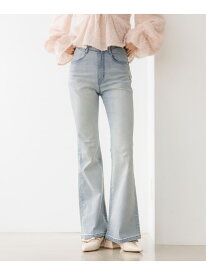 【脚長×美脚を叶えるHeatherの新定番】身長別 ISKOフレアデニムパンツ Heather ヘザー パンツ ジーンズ・デニムパンツ グレー ブルー ブラック【先行予約】*【送料無料】[Rakuten Fashion]