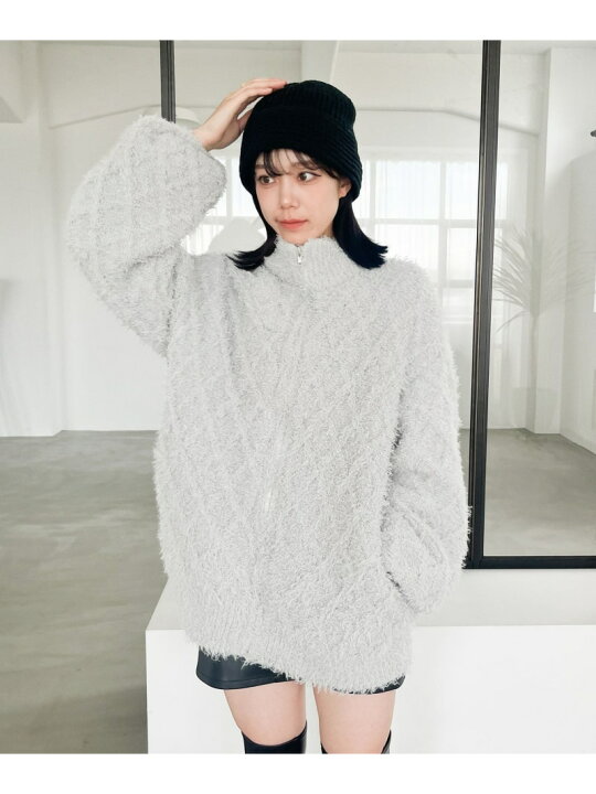 楽天市場】【SALE／50%OFF】(W)シャギーニットZIP/BZ Heather ヘザー 