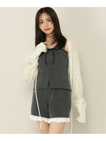 ケーブルボレロラメカーディガン Heather ヘザー トップス カーディガン ホワイト グレー ピンク【送料無料】[Rakuten Fashion]