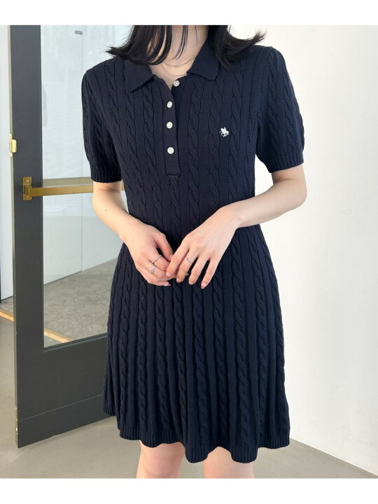 楽天市場】【POLO BCS(ポロ・ビーシーエス)】ケーブルニットワンピース  