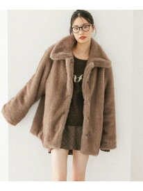 【SALE／37%OFF】MIXファーミドルジャケット Heather ヘザー ジャケット・アウター ブルゾン・ジャンパー ホワイト ブラウン ベージュ【RBA_E】【送料無料】[Rakuten Fashion]