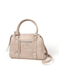 フェイクレザーボストンBAG Heather ヘザー バッグ ショルダーバッグ ブラック ブラウン ホワイト ベージュ【送料無料】[Rakuten Fashion]