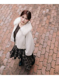 メルティレザーファーブルゾン Heather ヘザー ジャケット・アウター ブルゾン・ジャンパー ホワイト ブラック ブラウン【送料無料】[Rakuten Fashion]
