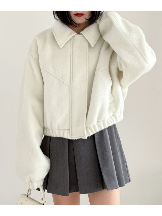 楽天市場】【SALE／50%OFF】シャギーショートブルゾン Heather ヘザー 