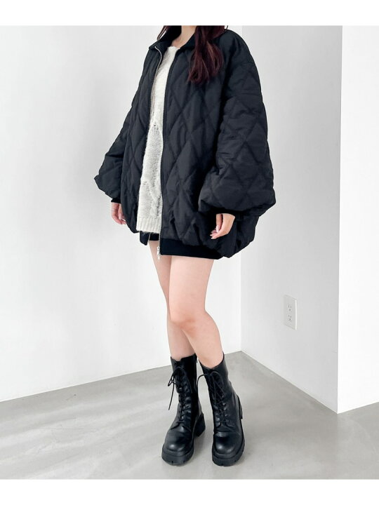 楽天市場】【SALE／40%OFF】キルティングボリュームブルゾン Heather 