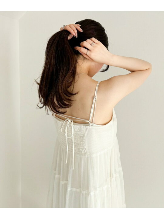 楽天市場】【SALE／20%OFF】【新色入荷】チュールレイヤードキャミ 