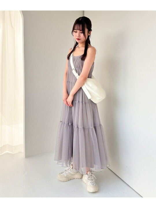 楽天市場】【SALE／20%OFF】【新色入荷】チュールレイヤードキャミ 
