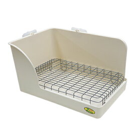 ラビットフィットパン/うさぎトイレ 角型 固定 ワイヤーメッシュスノコ 小動物 ウサギ モルモット SANKO 三晃商会