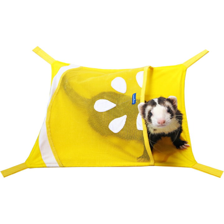 レインボー レモンのメッシュハンモック/フェレット 寝床 ベッド 夏用 涼しい Rainbow 小動物専門店ヘヴン SANKO フェレット メッシュ・ハンモック